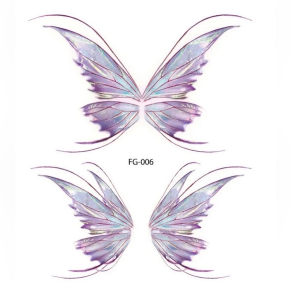Butterly stickers for skin Wing Glitter Shiny fairy temporary Body Face Tattoo